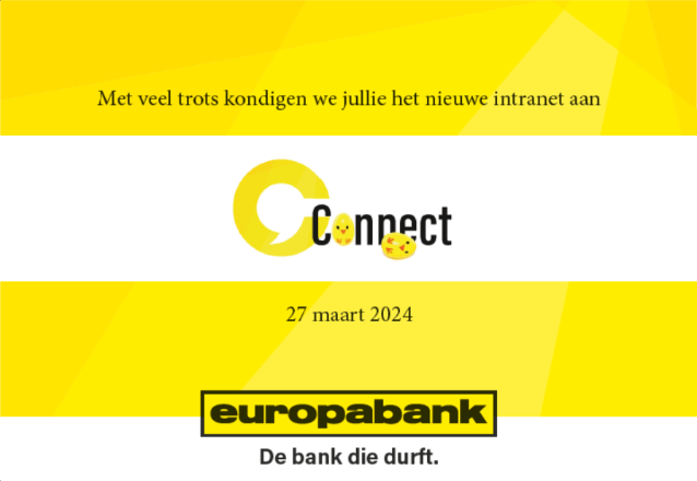 Screenshot van Connect intranet